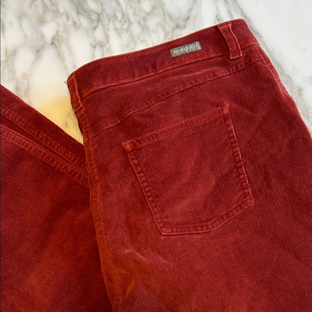 Woolrich Women's Red Corduroy Pants